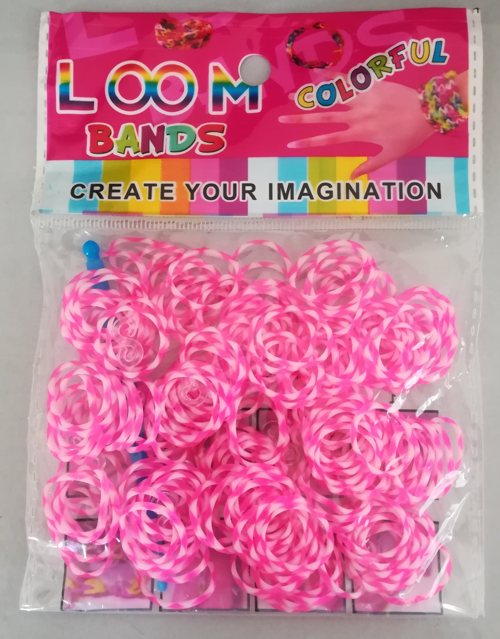 Loom Bands: Pink and White